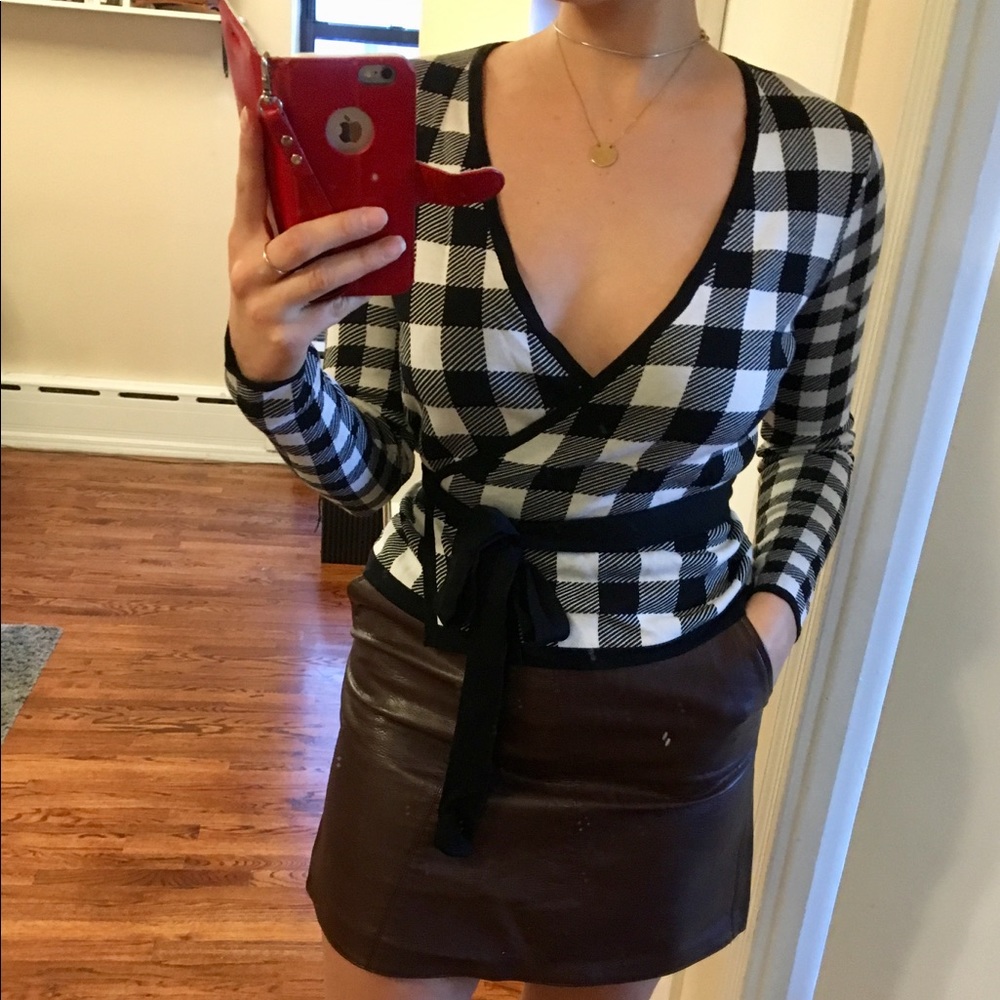 DVF Wrap Sweater